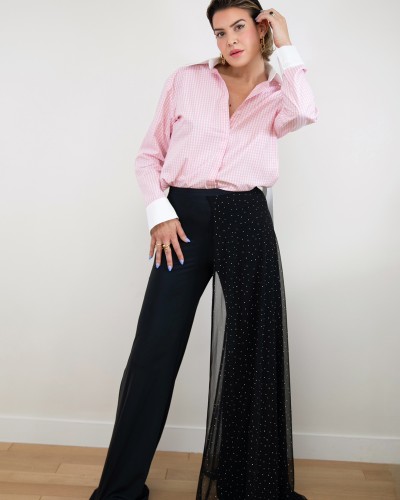 Pantalon "Dentelle à strass"
