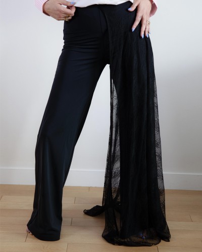 Pantalon "Dentelle Flower power"