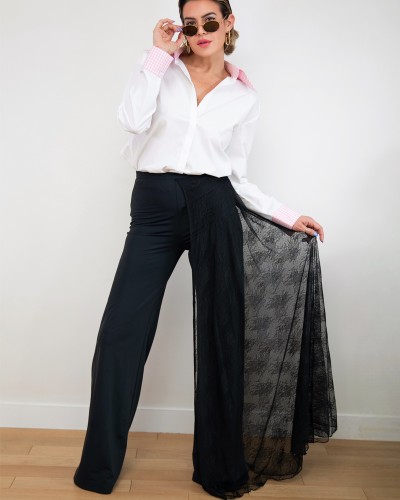 Pantalon "Dentelle Flower power"
