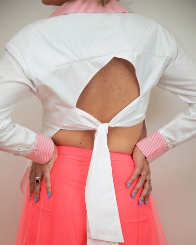 Chemise « dos nu » Blanche