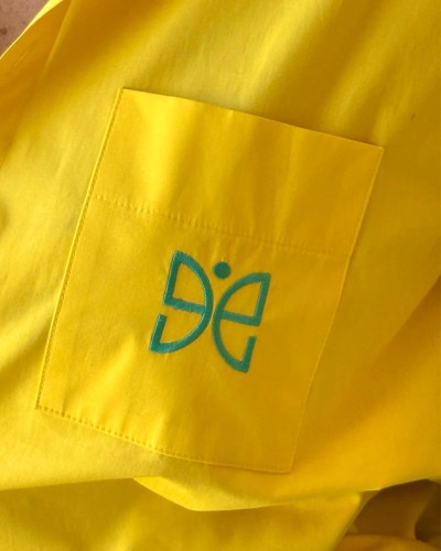 Chemise Jaune à détails Verts – Édition Salvador de bahia