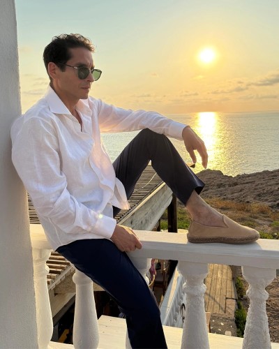 Chemise en lin Blanc