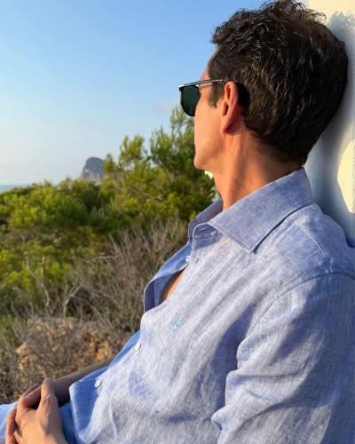 Chemise en lin Bleu Ciel