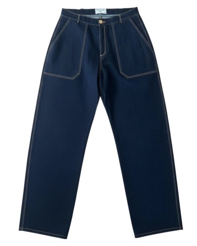 Pantalon en denim brut à coupe droite